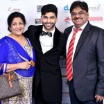 Taaha Shah with his parents