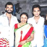 Actor Hrishikesh with his family