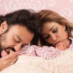 Adnan Sami with his wife & daughter