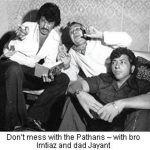 Amjad Khan With His Father (Centre) and Brother Imtiaz