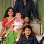 Amjad Khan With His Wife and Children
