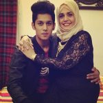 Baseer Ali with his mother