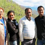 Bidisha Bezbaruah with her family