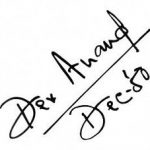 Dev Anand signature