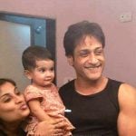 Inder Kumar with his wife Pallavi and daugher Saavna