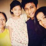 Indraneil Sengupta with his mother, daughter and wife