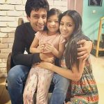 Indraneil Sengupta with his daughter and ex-wife