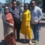 Koel Mallick with husband and in-laws