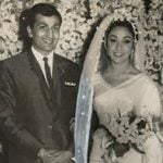 Mala Sinha with Husband