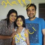 Pankaj Tripathi with his wife and daughter