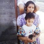 Srinidhi Shetty childhood photo with her mother