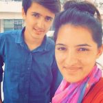 Sushma Verma with her brother