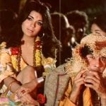Zeenat Aman with Dev Anand in Hare Rama Hare Krishna