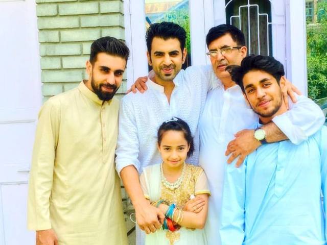 Abrar Zahoor with his family