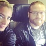 Alexa Bliss with fiance and fellow wrestler Buddy Murphy