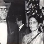 Amrish Puri With His Wife