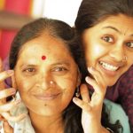 Anjali Patil with her mother