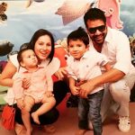 Kanchi Kaul with her husband & sons