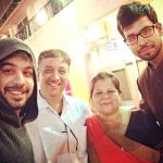 Manish Goplani with his parents and brother