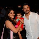 Marzi Pestonji with his wife and daughter