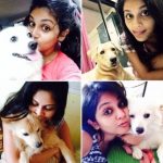 Megha Chakraborty with her dogs
