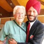 Milkha Singh With His American Coach Dr. Arthur W Howard