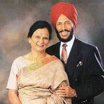Nirmal Kaur With Her Husband Milkha Singh