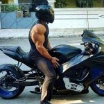 Naman Shaw riding his bike
