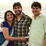 Rahul Sharma with his parents