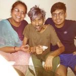 Sitaram Panchal with his family during his last days