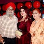 Sweety Walia with her parents