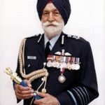 Arjan Singh Holding His Ceremonial Baton, A Stick Traditionally The Sign Of A Field Marshal or A Similar Very High-Ranking Military Officer, Carried As A Piece Uniform