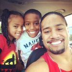 Jimmy Uso with his children
