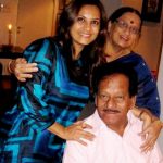 Manasi Joshi Roy with her parents