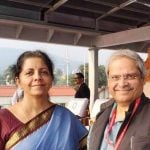 Nirmala Sitharaman with her husband