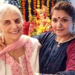 Pragati Mehra with her mother