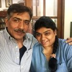 Prakash Jha with his daughter
