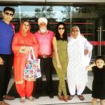 Preet Kaur with her family