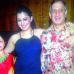 Raai Laxmi with her parents