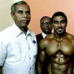 Sangram Chougule with his father