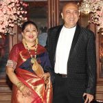 Tej Sapru with his wife Dhanalakshmi Sapru