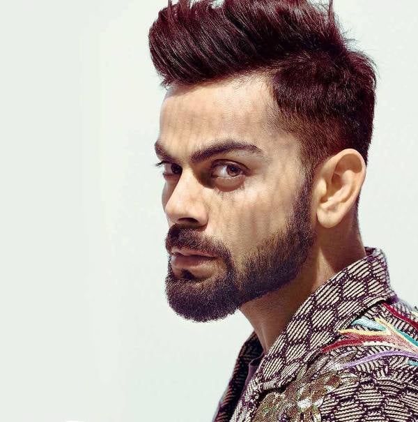 Virat Kohli S Hairstyles Beard Styles Starsunfolded Coming next to styling the beard, virat kohli has been seen with clean cut lines around the cheek and side buns. starsunfolded