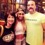 wrestler Carmella with her parents