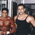 Manish Advilkar with Salman Khan