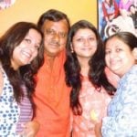 Akansha Verma with father and sisters