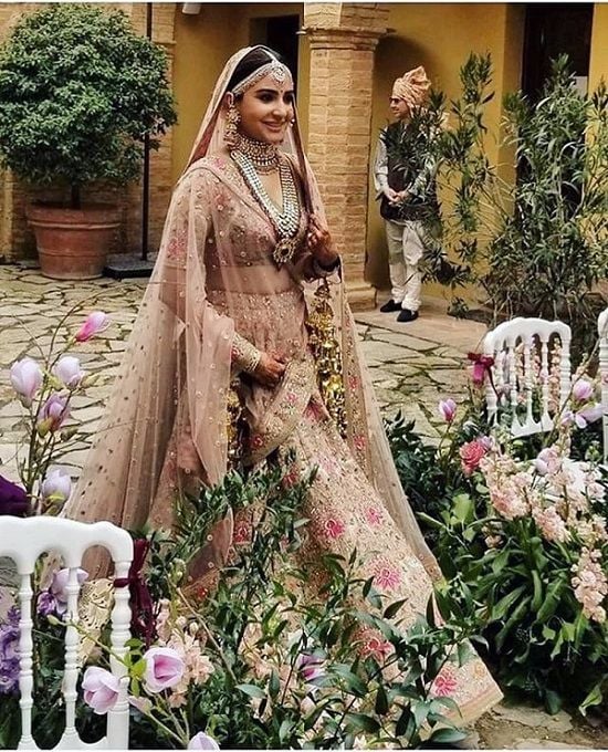 Anushka sabyasachi lehenga clearance cost