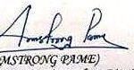 Armstrong Pame Signature