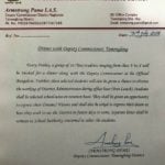 Armstrong Pame letter for Students