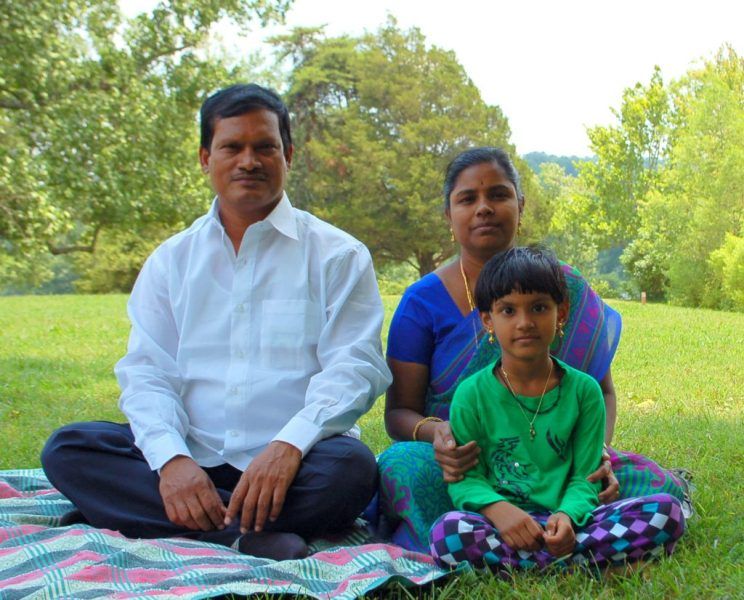 Arunachalam Muruganantham With His Daughter and Wife