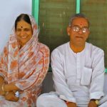 Baba Neem Karoli's Daughter Giraja And Her Husband Jagadish Bhatele At Vrindavan Ashram